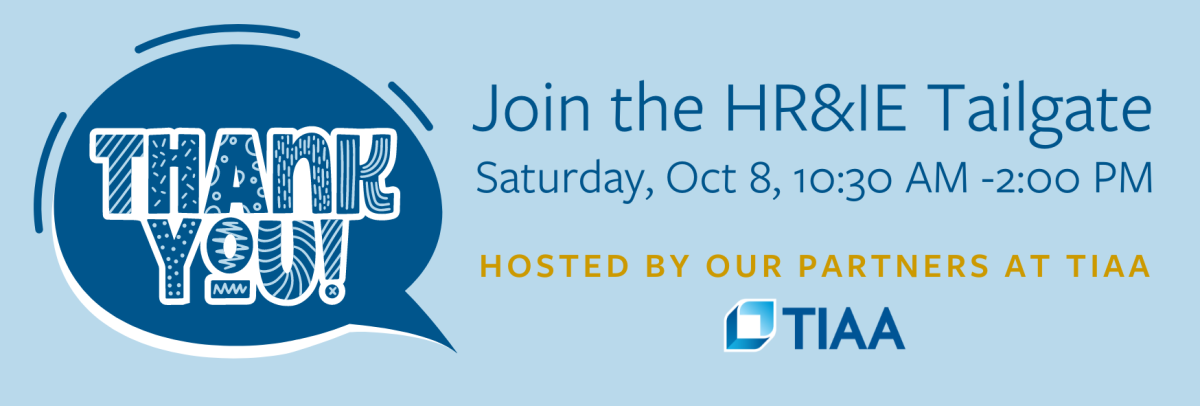 Join the HR&IE Tailgate Oct 8