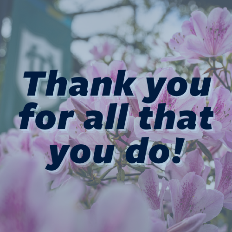Thank you for all that you do!